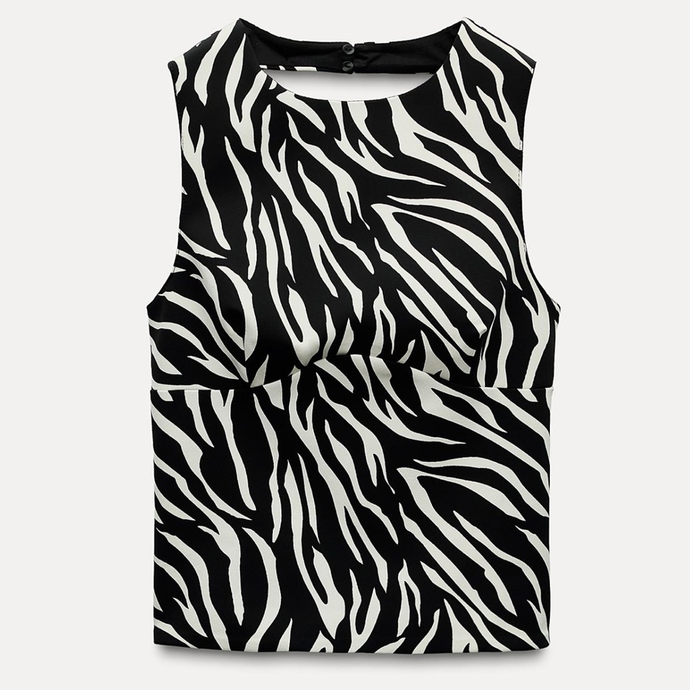 Zara Zebra Print Top